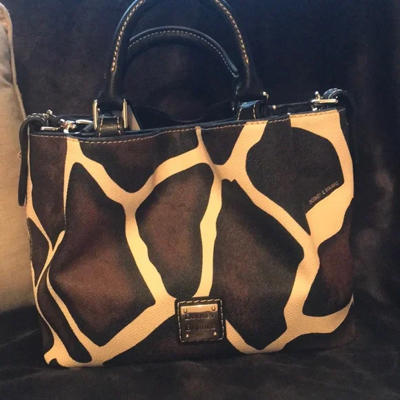 Dooney & Bourke Black and Brown Mini Bag - Picture 3 of 5